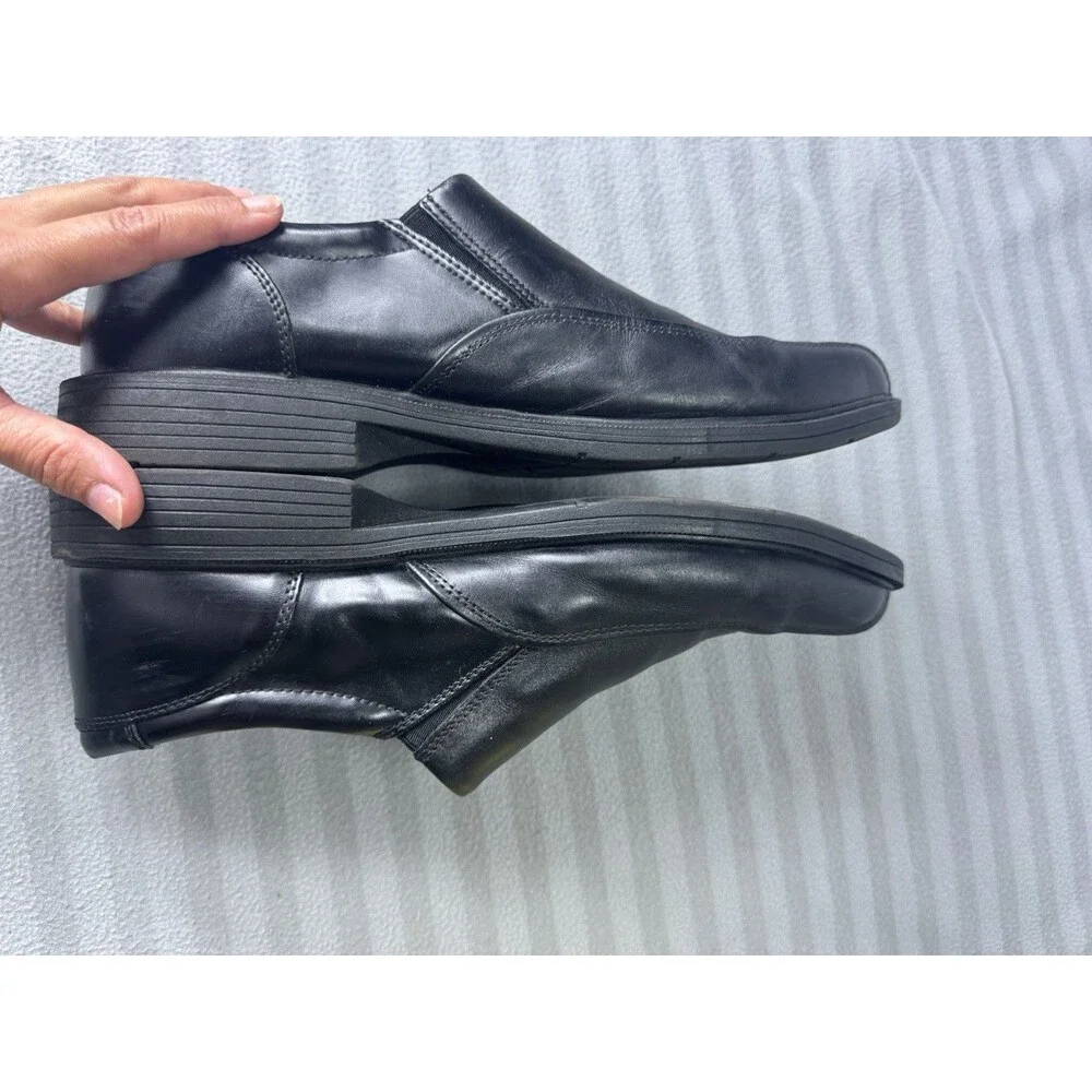 Nunn Bush Men’s Black Leather Slip-On Dress Shoes Size 12M